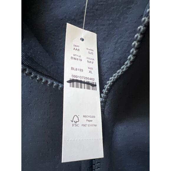 J.Crew Full-Zip Recycled Fleece Jacket – Navy – XL – NWT - Picture 6 of 9